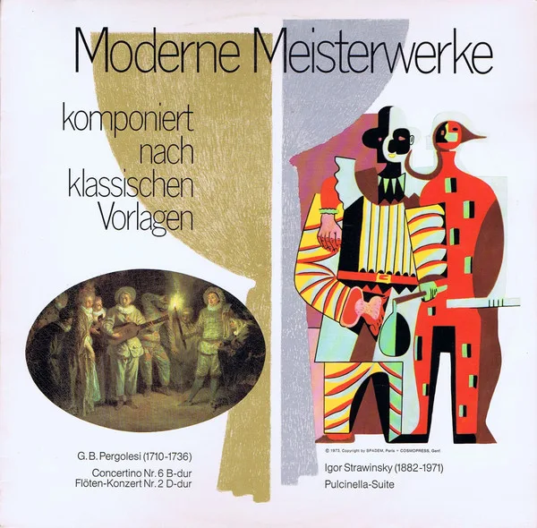 Capa de G. B. Pergolesi*, Igor Strawinsky* — Moderne Meisterwerke (Komponiert Nach Klassischen Vorlagen)