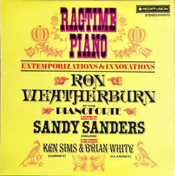 Capa de Ron Weatherburn — Ragtime Piano – Extemporizations & Innovations