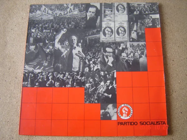 Capa de Salgado Zenha, Alberto Antunes, Manuel Alegre, Marcelo Curto, Mário Soares  — Partido Socialista