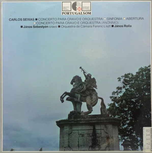 Capa de Carlos Seixas / János Sebestyén, János Rolla, Orquestra de Câmara Ferenc Liszt* — Concerto Para Cravo E Orquestra