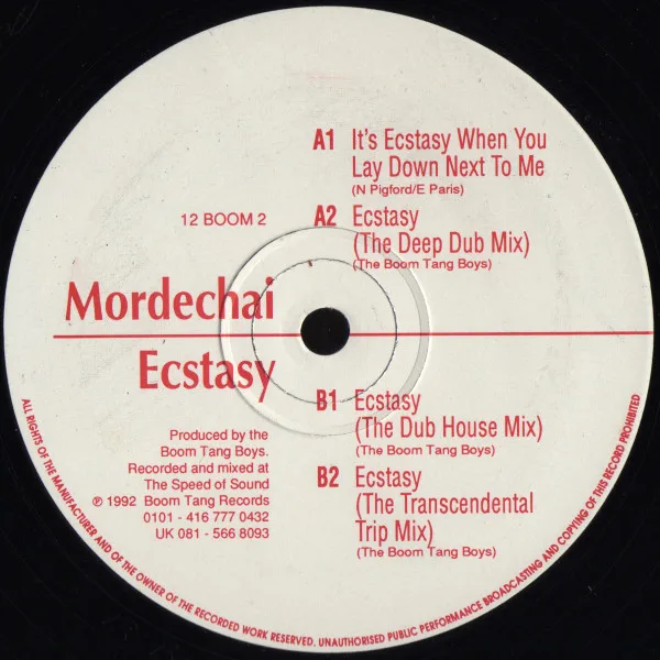 Capa de Mordechai — Ecstasy
