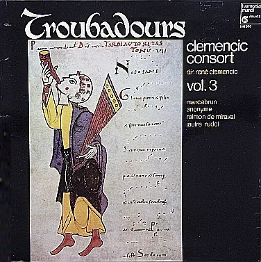 Capa de Clemencic Consort — Troubadours Vol. 3