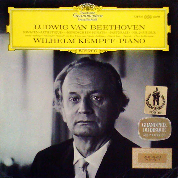 Capa de Ludwig van Beethoven / Wilhelm Kempff — Klaviersonaten »Pathétique« / »Mondscheinsonate« / »Pastorale« / Nr. 24 Fis-dur