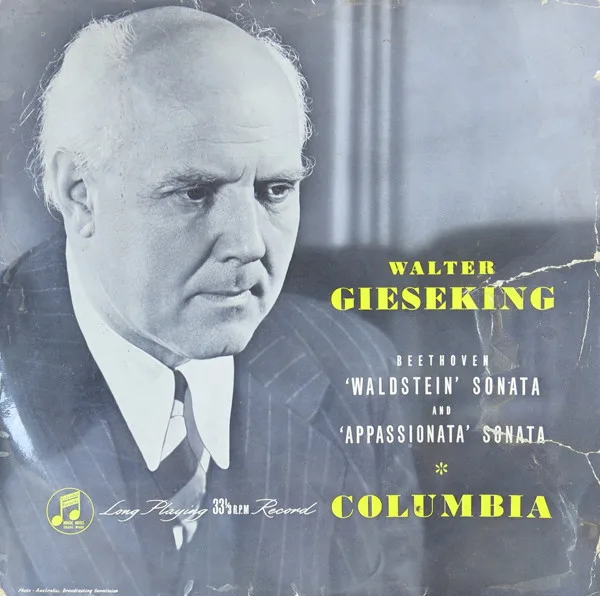 Capa de Beethoven* — Walter Gieseking