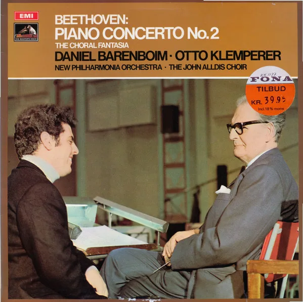 Capa de Daniel Barenboim, Otto Klemperer, New Philharmonia Orchestra, The John Alldis Choir* — Beethoven*