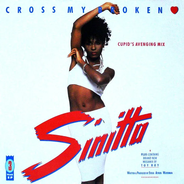 Capa de Sinitta — Cross My Broken Heart (Cupid's Avenging Mix)