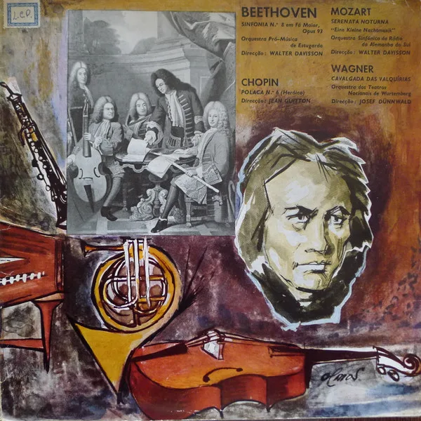 Capa de Beethoven*, Mozart*, Chopin*, Wagner* — Beethoven, Mozart, Chopin, Wagner