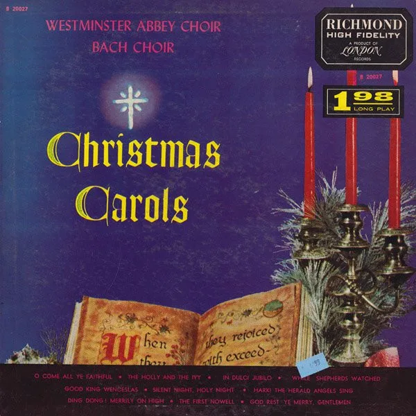 Capa de Westminster Abbey Choir*, Bach Choir* — Christmas Carols