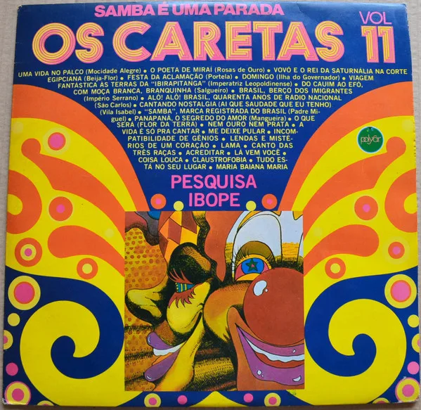 Capa de Os Caretas — Samba É Uma Parada Vol 11