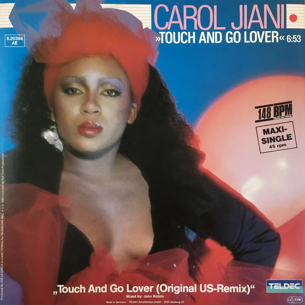 Capa de Carol Jiani — Touch And Go Lover
