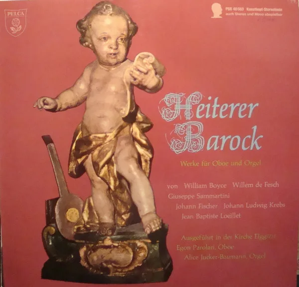 Capa de Egon Parolari & Alice Jucker-Baumann — Heiterer Barock (Werke Für Oboe Und Orgel)