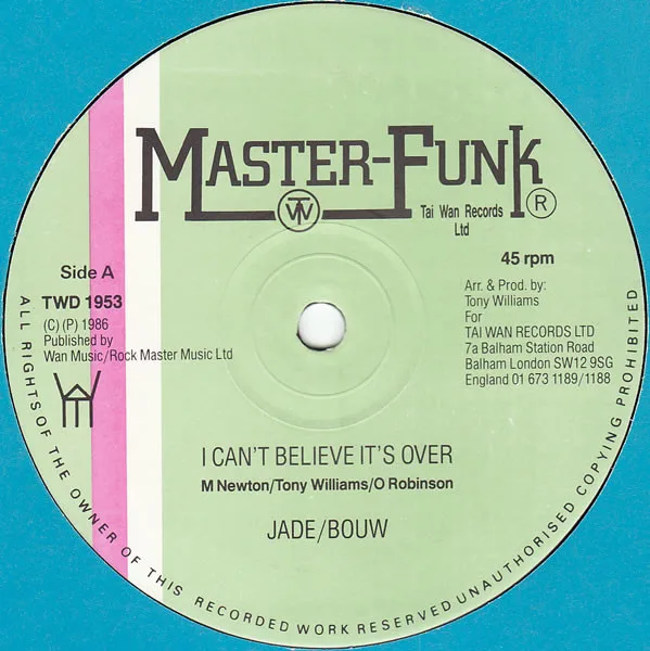 Capa de Jade (90), Bouw* — I Can't Believe It's Over