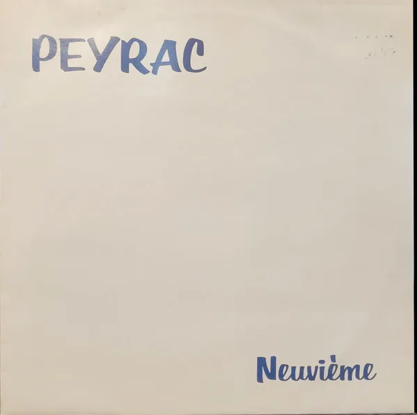 Capa de Peyrac* — Neuvième 