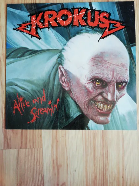 Capa de Krokus — Alive And Screamin'