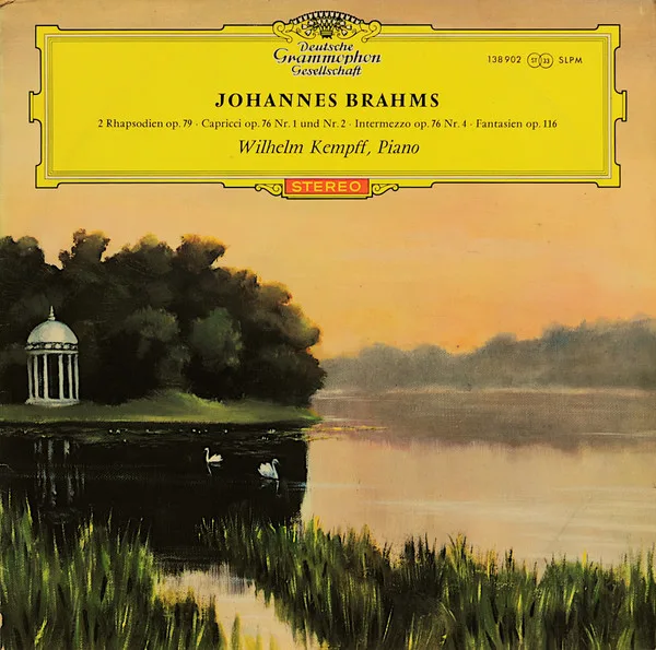 Capa de Johannes Brahms — Wilhelm Kempff