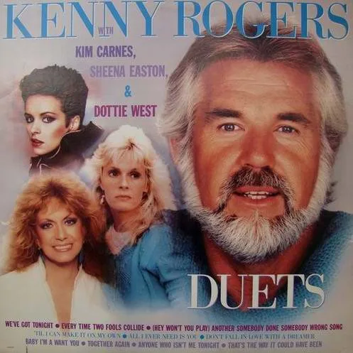 Capa de Kenny Rogers; Kim Carnes; Sheena Easton; Dottie West — Duets