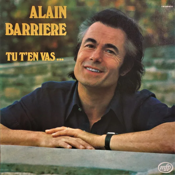 Capa de Alain Barrière — Tu T'En Vas ...