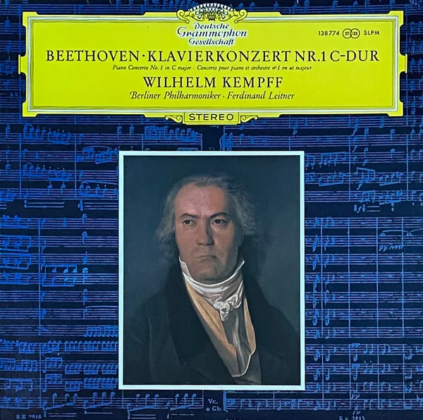 Capa de Beethoven* – Wilhelm Kempff · Berliner Philharmoniker · Ferdinand Leitner — Klavierkonzerte Nr. 1 C-dur