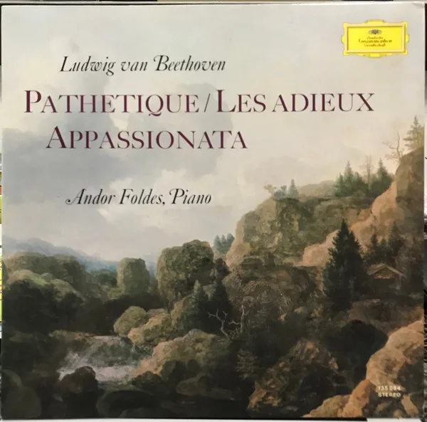 Capa de Beethoven* — Pathétique, Les Adieux, Appassionata