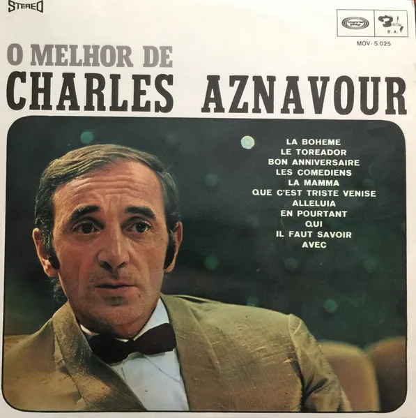 Capa de Charles Aznavour — O Melhor De Charles Aznavour