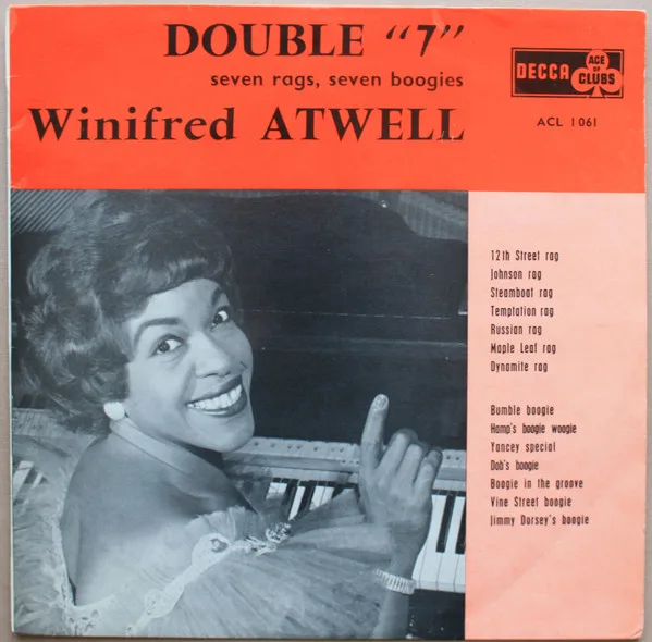 Capa de Winifred Atwell — Double "7" (Seven Rags, Seven Boogies)