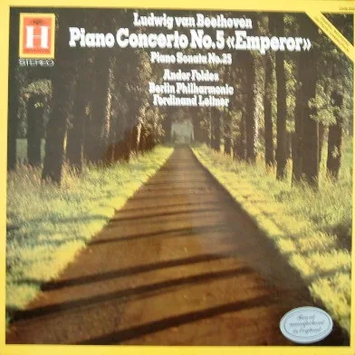 Capa de Beethoven*, Andor Foldes, Berlin Philharmonic Orchestra*, Ferdinand Leitner — Piano Concerto No. 5 "Emperor" And Sonata No. 25
