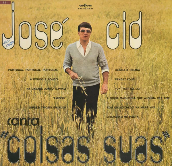 Capa de José Cid — José Cid Canta Coisas Suas