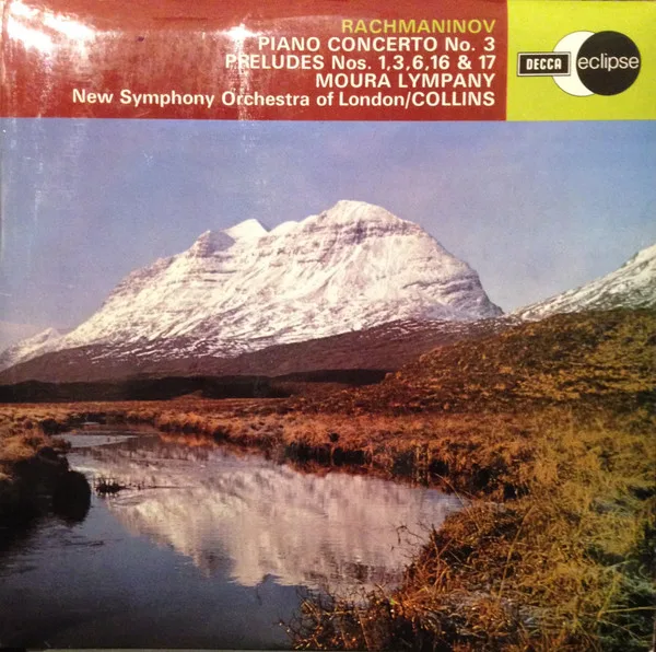 Capa de Rachmaninov* — Moura Lympany*, The New Symphony Orchestra Of London, Collins*