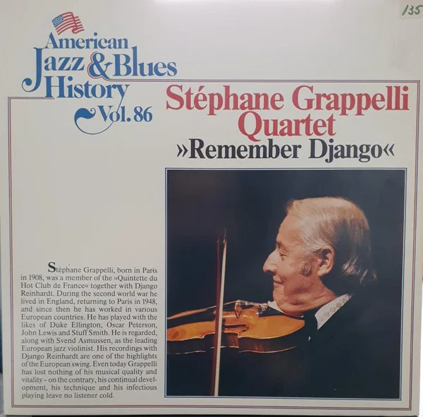 Capa de Stephane Grappelli Quartet — Remember Django