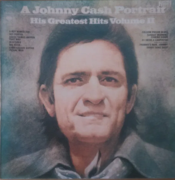 Capa de Johnny Cash — A Johnny Cash Portrait, His Greatest Hits, Volume II