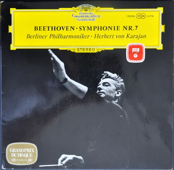 Capa de Beethoven*, Berliner Philharmoniker · Herbert von Karajan — Symphonie Nr. 7