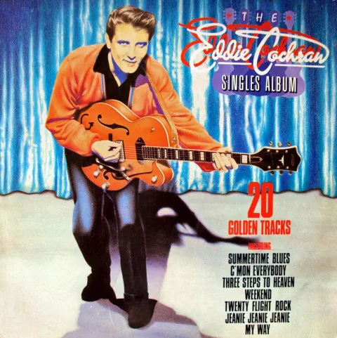 Capa de Eddie Cochran — The Eddie Cochran Singles Album