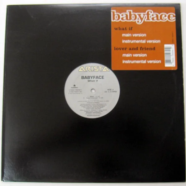 Capa de Babyface — What If / Lover And Friend