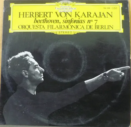 Capa de Herbert von Karajan, Beethoven*, Orquesta Filarmónica De Berlín* — Sinfonías Nº 7