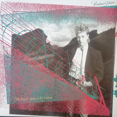 Capa de Brian Setzer — The Knife Feels Like Justice