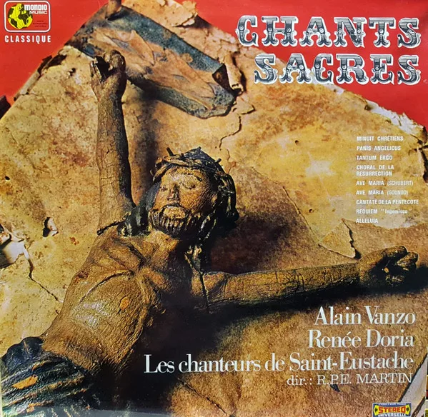 Capa de Alain Vanzo, Renée Doria, Les Chanteurs De Saint-Eustache Avec Ensemble Instrumental* — Chants Sacrés