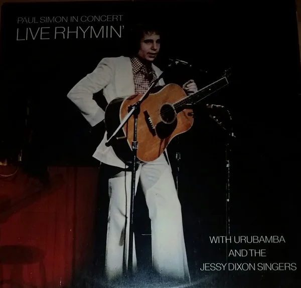 Capa de Paul Simon — Live Rhymin'