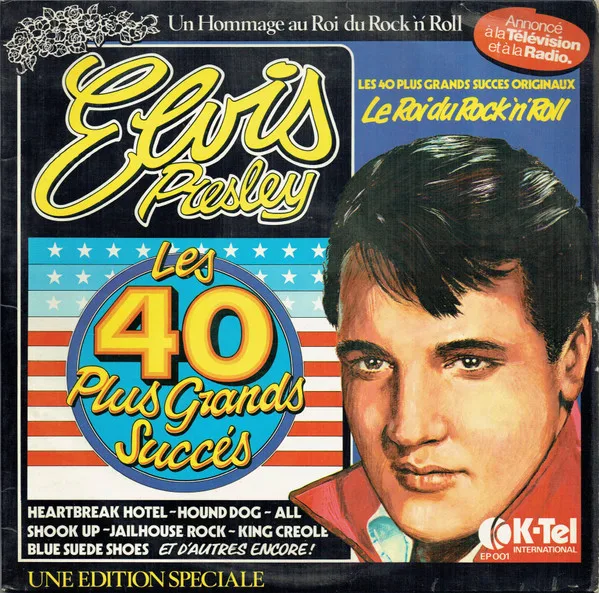 Capa de Elvis Presley — Les 40 Plus Grands Succès