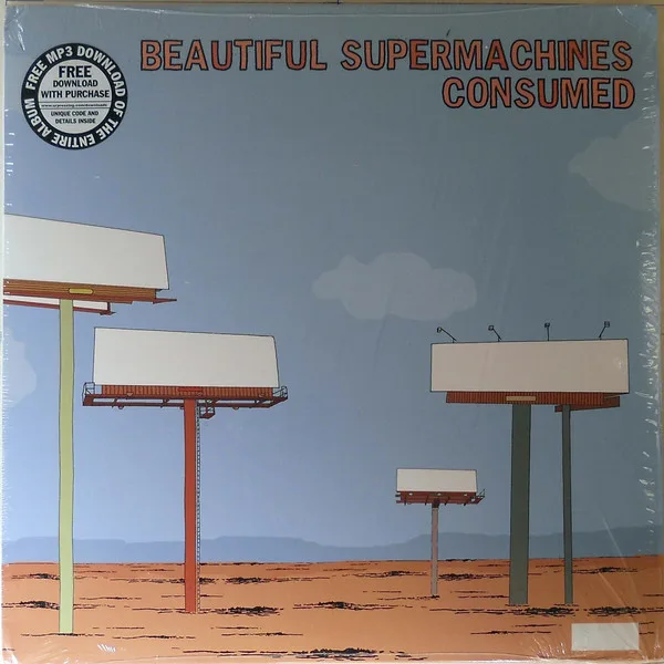 Capa de Beautiful Supermachines / The Distant Seconds — Consumed / Hot Buttered Anomie