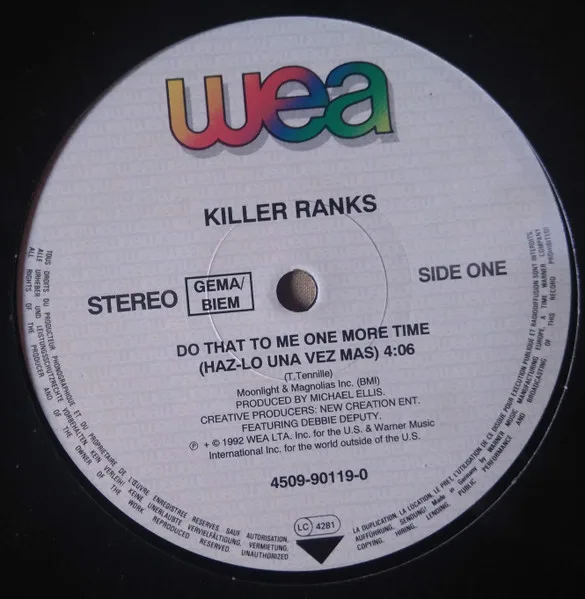 Capa de Killer Ranks — Do That To Me One More Time