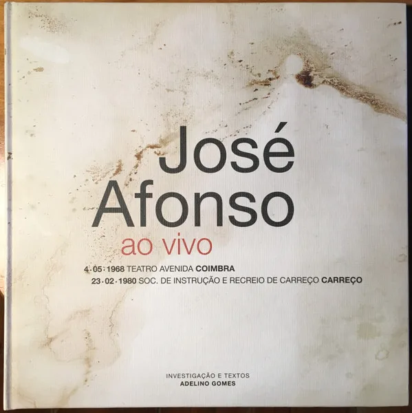 Capa de José Afonso — Ao Vivo