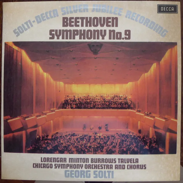 Capa de Beethoven* — Lorengar* / Minton* / Burrows* / Talvela*, Chicago Symphony Orchestra* and  Chorus*, Georg Solti