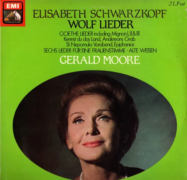 Capa de Elisabeth Schwarzkopf, Hugo Wolf — Sings Wolf Lieder