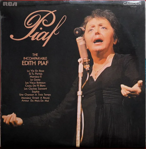 Capa de Edith Piaf — The Incomparable Edith Piaf