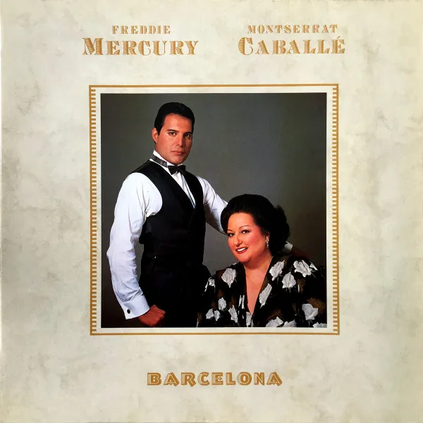 Capa de Freddie Mercury & Montserrat Caballé — Barcelona