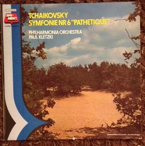 Capa de Tchaikovsky*, Philharmonia Orchestra, Paul Kletzki — Symfonie Nr. 6 "Pathetique" 