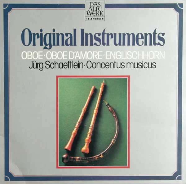 Capa de Jürg Schaeftlein, Nikolaus Harnoncourt, Concentus Musicus Wien — Original Instruments: Oboe