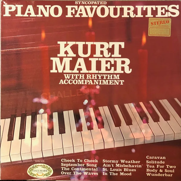 Capa de Kurt Maier — Syncopated Piano Favourites