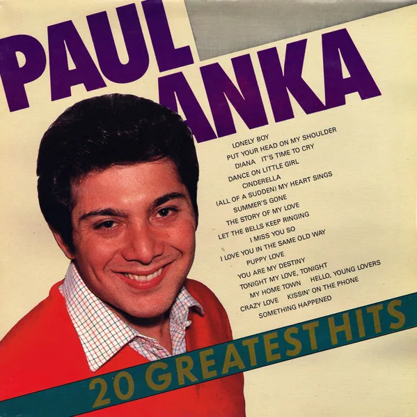 Capa de Paul Anka — 20 Greatest Hits