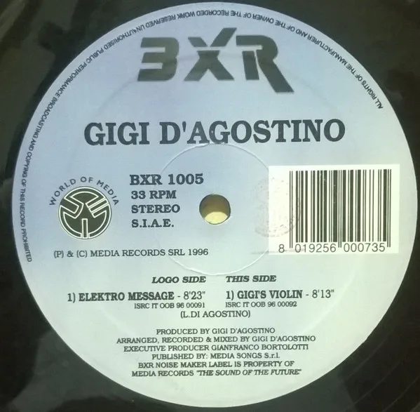 Capa de Gigi D'Agostino — Elektro Message / Gigi's Violin
